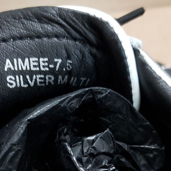 Vintage Havana Aimee Chrome Slip On Sneakers Size 7.5 NIB - Picture 14 of 16